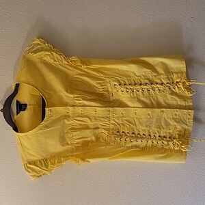 Moda International Lace -Up Top